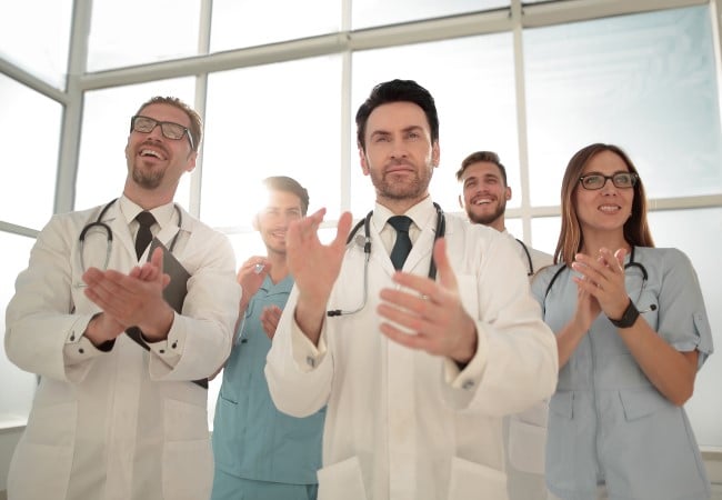 A group of medical residents waiting to see if they have matched during Match Week A group of medical residents waiting to see if they have matched during Match Week