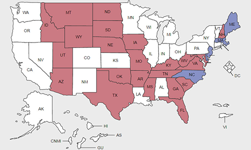 nurse licensure compact map