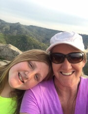 Rachelle brings her youngest daughter with her when she travels and they enjoy outdoor adventures together on different assignments