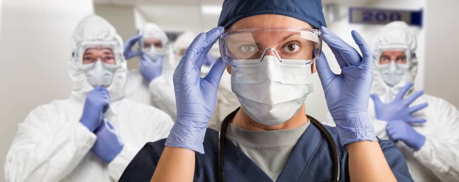 Team of male and female doctors Team of male and female doctors
