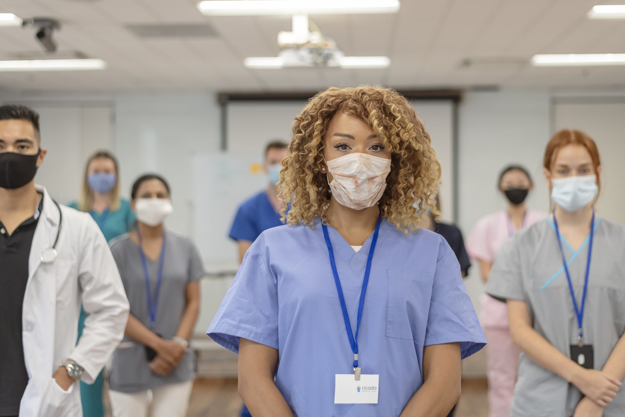 Medical professionals standing together Medical professionals standing together