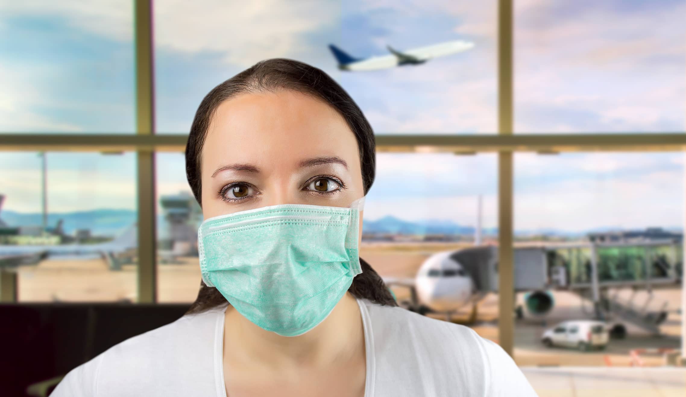 Travel nurse at airport Travel nurse at airport