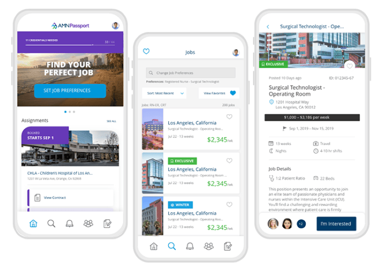 AMN Passport app open on cell phone