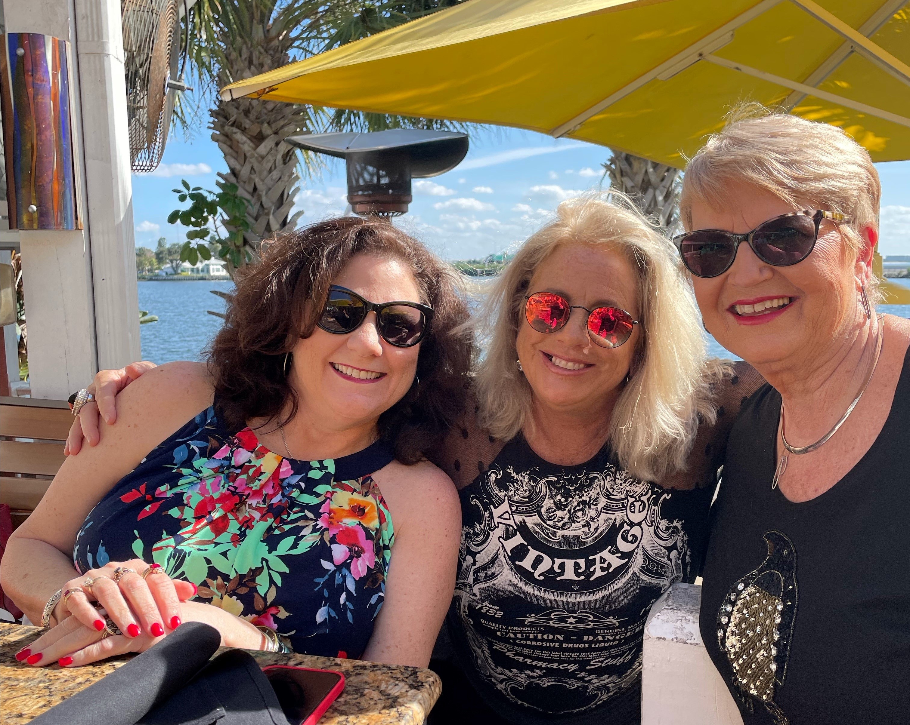 Cathy M., far left, and friends