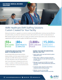 AMN EMR Staffing Solutions Flyer