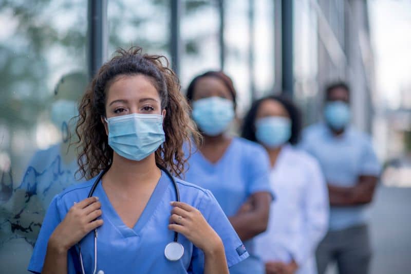 nurses and doctors outside a hospital nurses and doctors outside a hospital