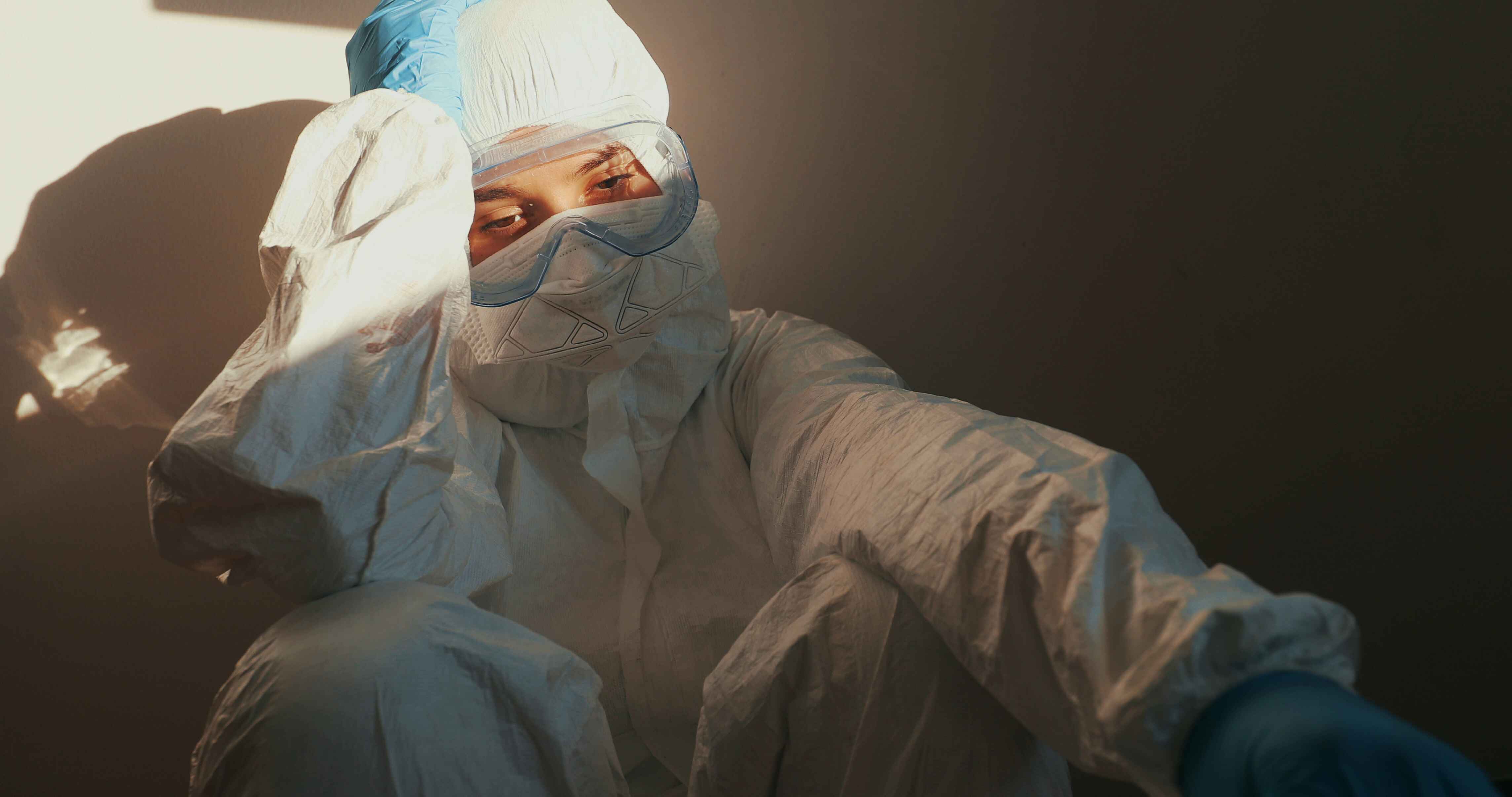 mentally drained nurse