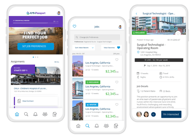 AMN Passport app open on cell phone