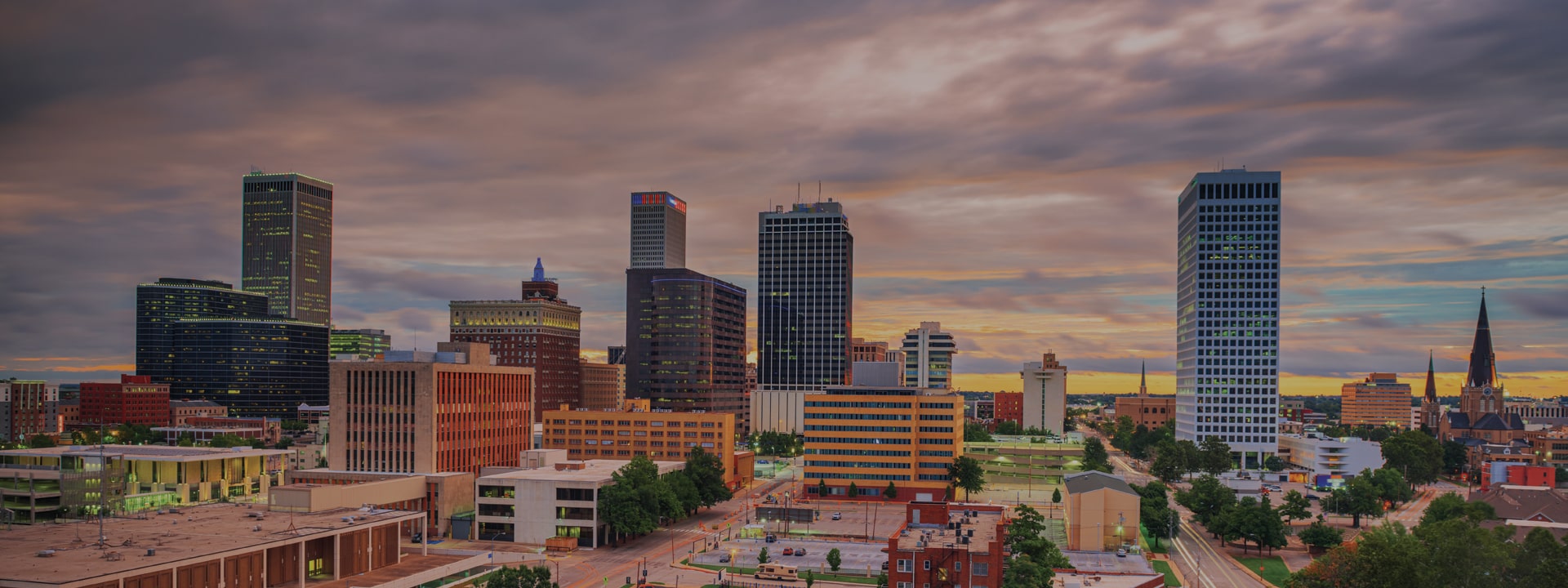 Oklahoma panoramic skyline